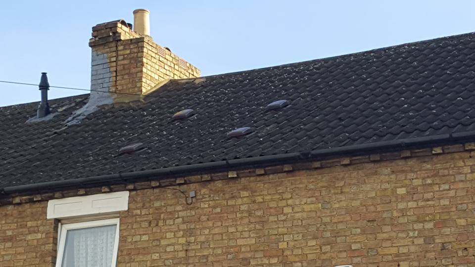 Client had problems with condensation running down the walls, replaced rotten felt across bottom eaves and fitted roof vents to enable it to breathe.